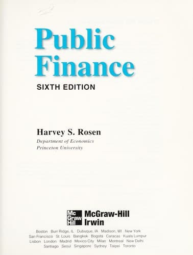Tapa de Public finance