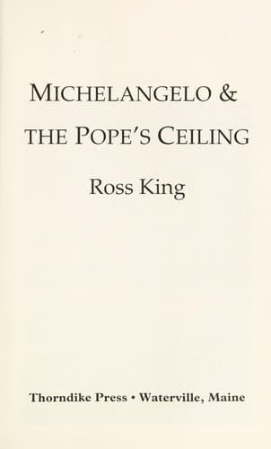 Tapa de Michelangelo & the Pope's ceiling