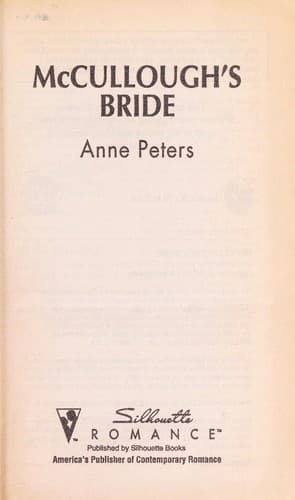 Tapa de McCullough's Bride