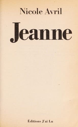 Tapa de Jeanne