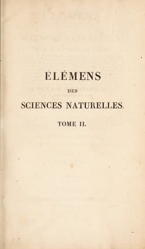 Tapa de El©♭mens des sciences naturelles