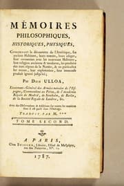 Tapa de Mémoires philosophiques, historiques, physiques, concernant la découverte l'Amerique