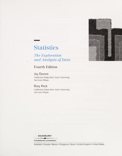 Tapa de Statistics