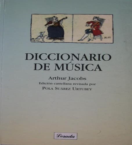 Tapa de Diccionario De Musica (Ediciones Varias)