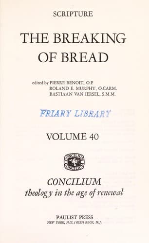 Tapa de The Breaking of bread