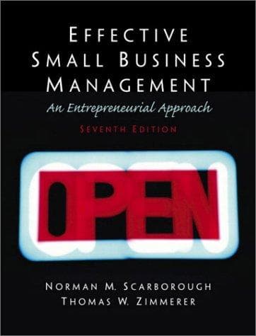 Tapa de Effective small business management