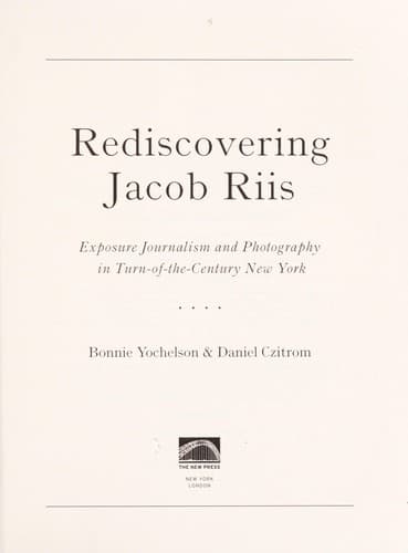 Tapa de Rediscovering Jacob Riis