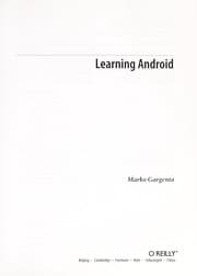 Tapa de Learning Android
