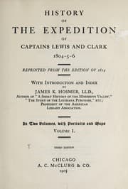 Tapa de History of the expedition of Captains Lewis and Clark, 1804-5-6