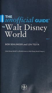 Tapa de The unofficial guide to Walt Disney World 2011