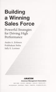 Tapa de Building a winning sales force