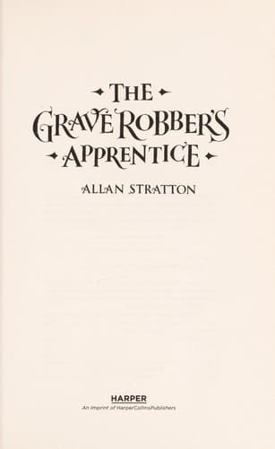 Tapa de The grave robber's apprentice