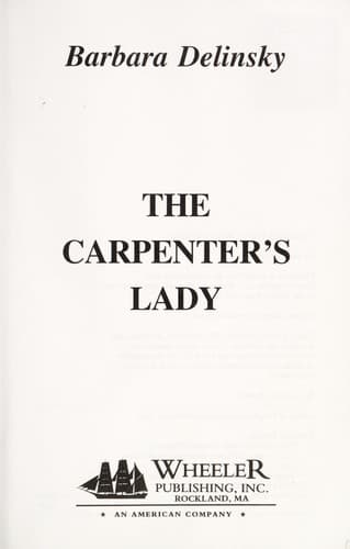 Tapa de The carpenter's lady