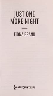 Tapa de Just One More Night