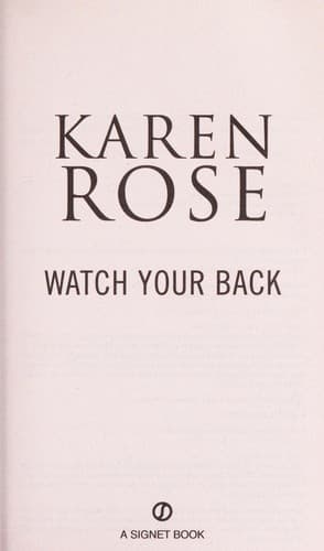 Tapa de Watch your back
