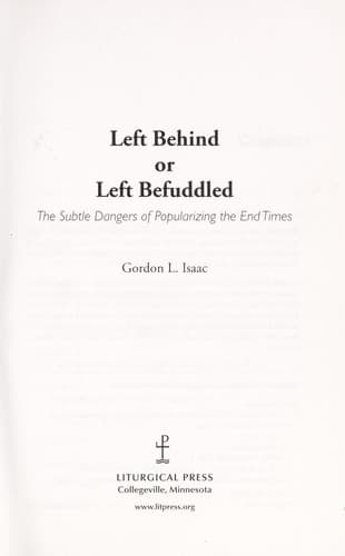 Tapa de Left behind or left befuddled