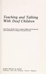 Tapa de Teaching and talking with deaf children