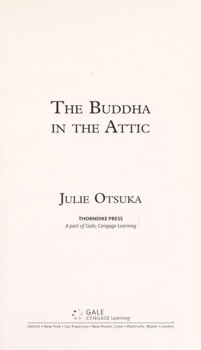 Tapa de The Buddha in the attic