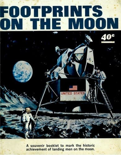 Tapa de Footprints on the moon