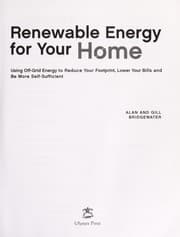 Tapa de Renewable energy for your home