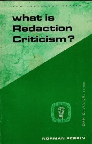 Tapa de What is redaction criticism?