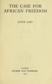 Tapa de The Case for African freedom, and other writings on Africa