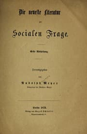 Tapa de Die neueste Literatur zur Socialen Frage