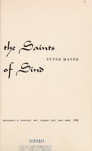 Tapa de The saints of Sind