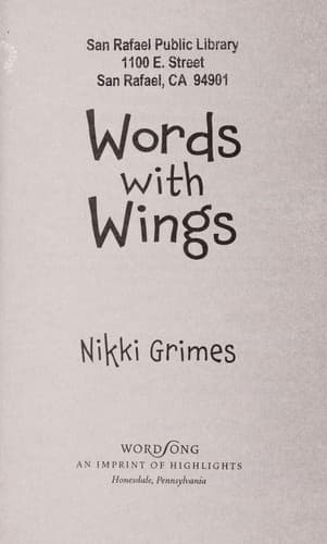 Tapa de Words with wings