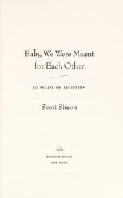 Tapa de Baby, we were meant for each other : in praise of adoption