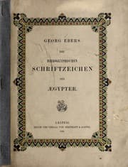 Tapa de Die hieroglyphischen Schriftzeichen der Ägypter