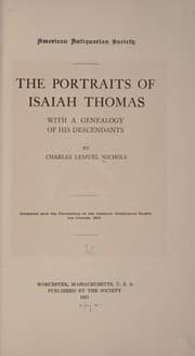 Tapa de The portraits of Isaiah Thomas