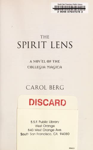 Tapa de The spirit lens