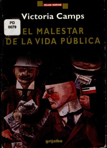 Tapa de El malestar de la vida pública - 1.ed