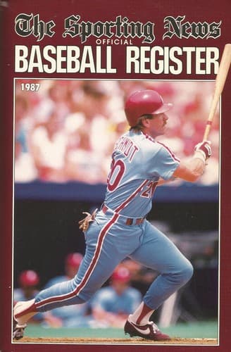 Tapa de Offical Baseball Register 1987