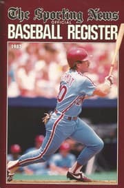 Tapa de Offical Baseball Register 1987