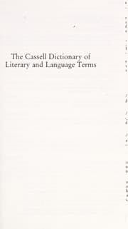 Tapa de The Cassell dictionary of literary and language terms