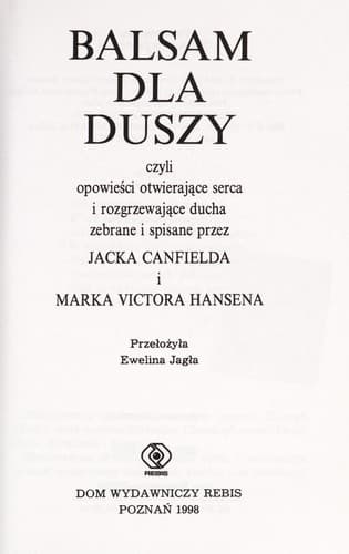 Tapa de Balsam dla duszy