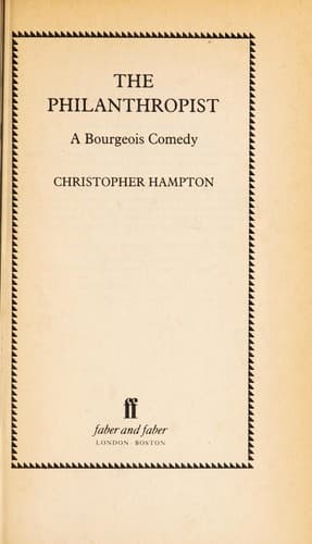 Tapa de The philanthropist