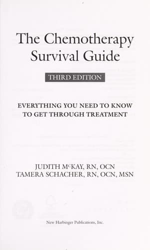Tapa de The chemotherapy survival guide