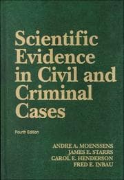 Tapa de Scientific evidence in civil and criminal cases