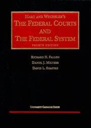 Tapa de Hart and Wechsler's the federal courts and the federal system