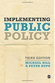 Tapa de Implementing public policy : an introduction to the study of operational governance - 3. edición.
