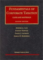 Tapa de Fundamentals of corporate taxation