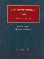 Tapa de Constitutional law