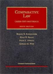 Tapa de Comparative law