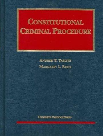 Tapa de Constitutional criminal procedure