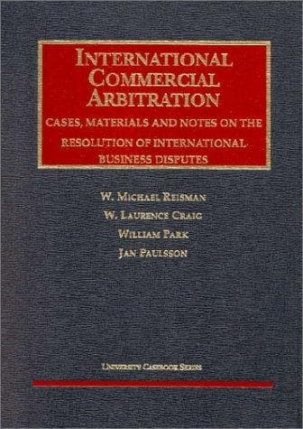 Tapa de International commercial arbitration