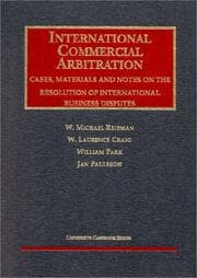 Tapa de International commercial arbitration