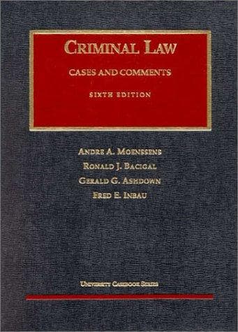 Tapa de Criminal law